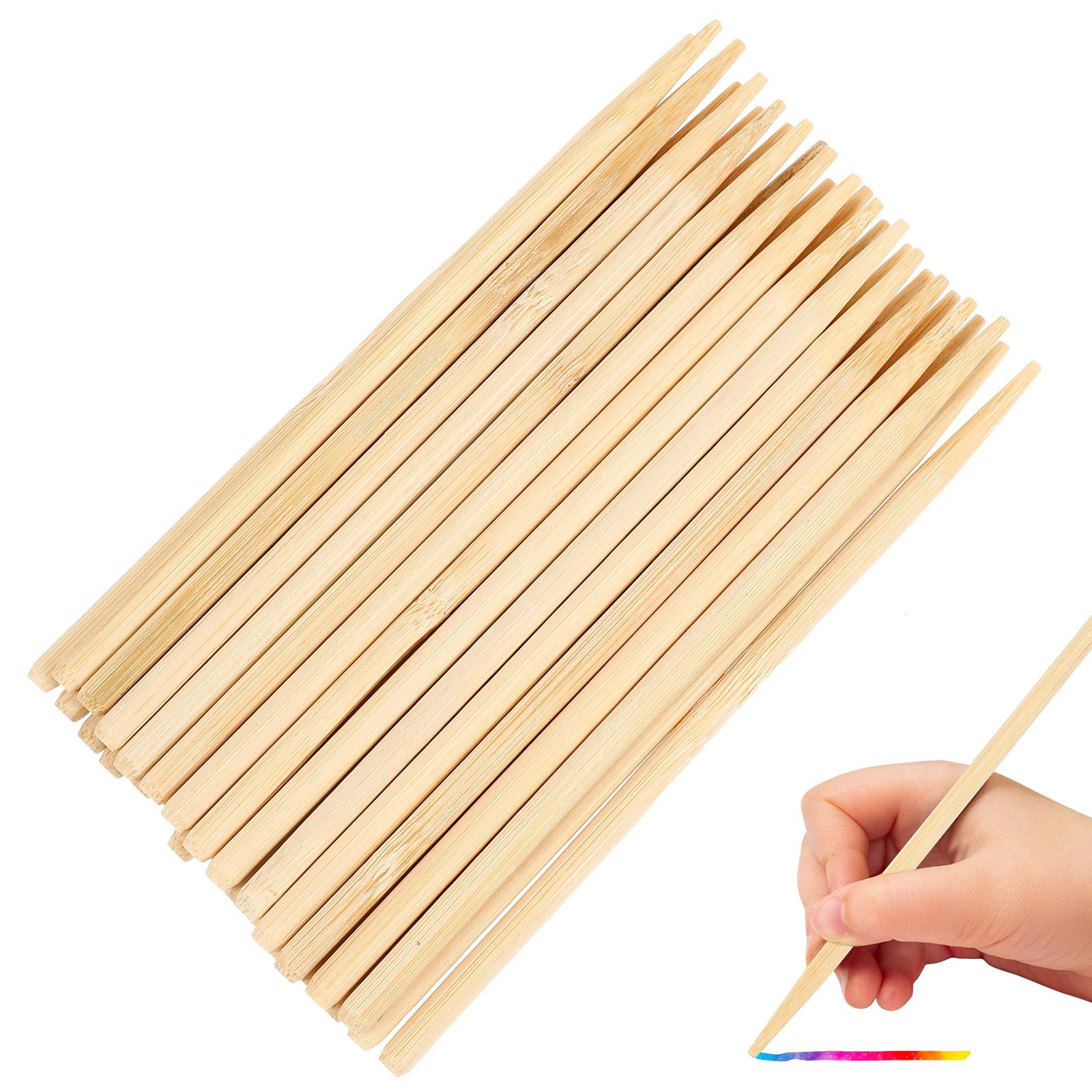 30pcs Scratch Bamboo Pens Wax  - đánh giá và giá Wood Filler Stick