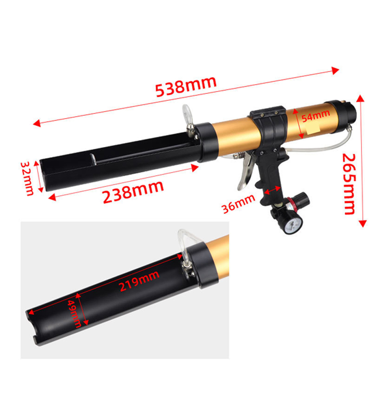 310ml Capacity AIR CARTRIDGE D - đánh giá và giá Caulking Gun Dispensing
