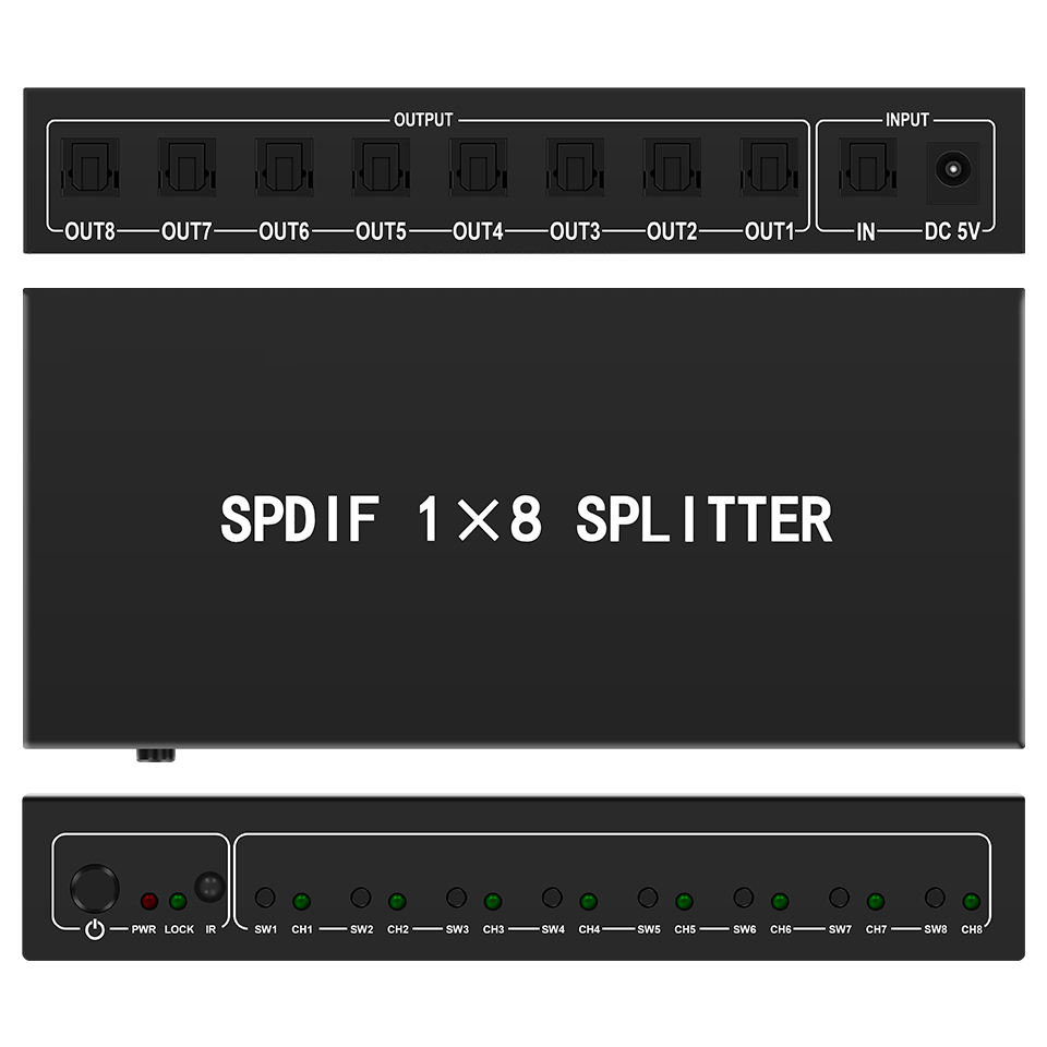 Optical Audio Splitter,1 in 8  - đánh giá và giá Home Improvement Dvd