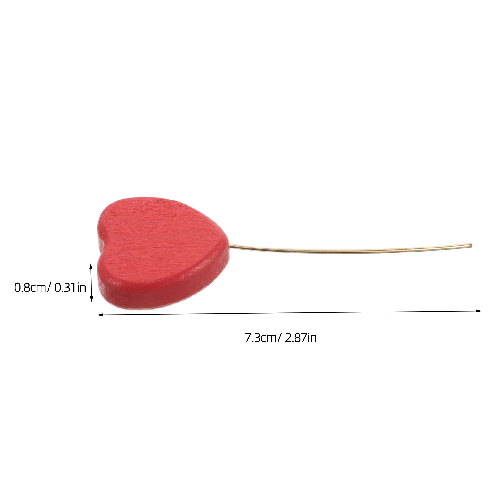 6Pcs Wood Heart Picks Decorati - đánh giá và giá Wood Filler Stick