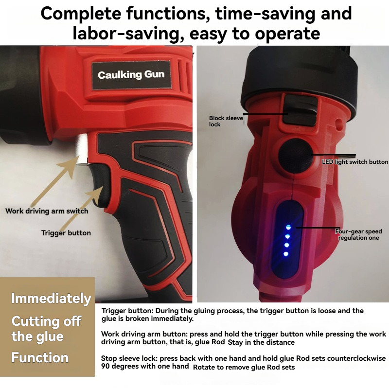 Cordless Electric Caulk Gun wi - đánh giá và giá Caulking Gun Dispensing
